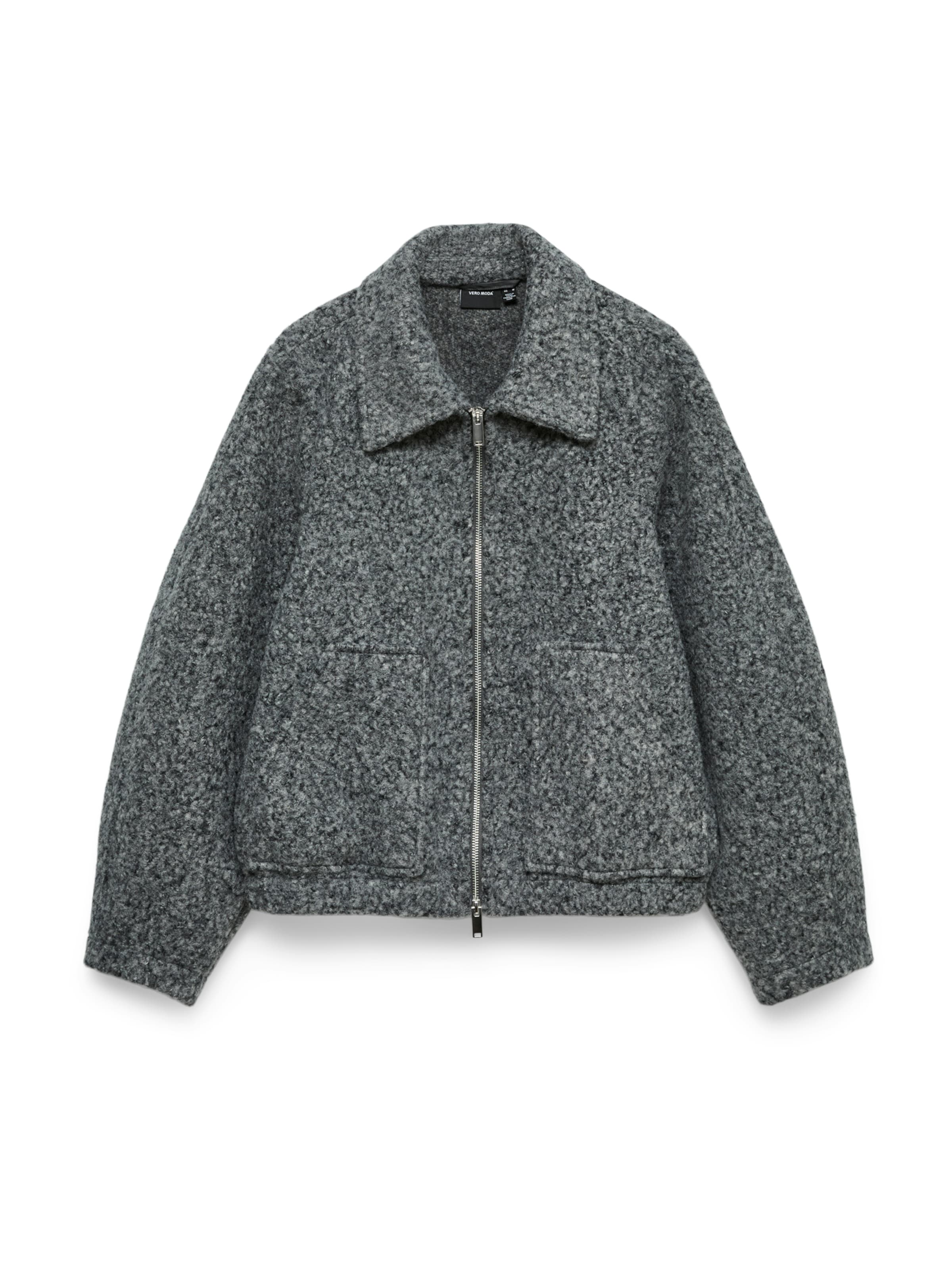VERO MODA Přechodná bunda – šedá: přední strana