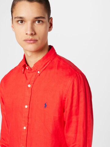 Regular fit Cămașă de la Polo Ralph Lauren pe roșu