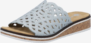Mule Rieker en bleu : devant