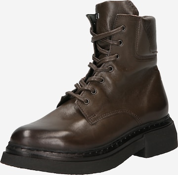MJUS Lace-Up Ankle Boots 'QUARTA' in Brown: front