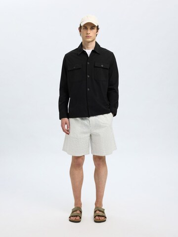 SELECTED HOMME Regular fit Overhemd in Zwart