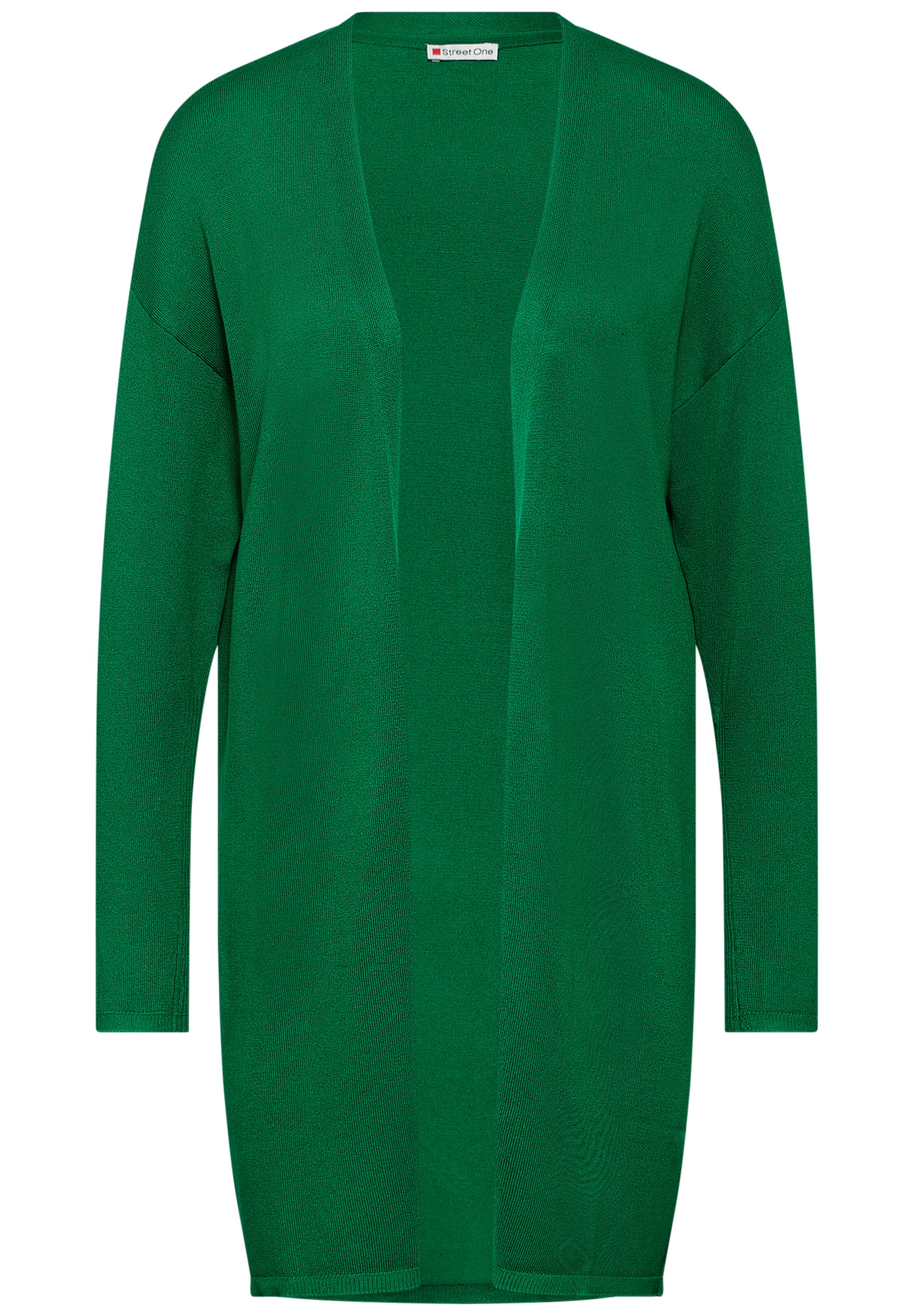 STREET ONE Strickjacke in Grün: Vorderseite