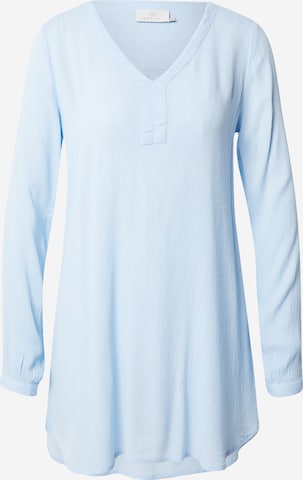 KAFFE CURVE Tunic 'Amber' in Blue: front