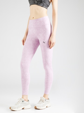 PUMA Skinny Sportbyxa 'Studio Foundation' i lila: framsida