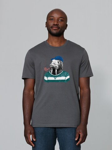 T-Shirt 'Walross' Watapparel en gris : devant