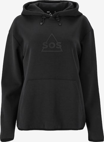 SOS Sweatshirt 'Vail' in Black: front