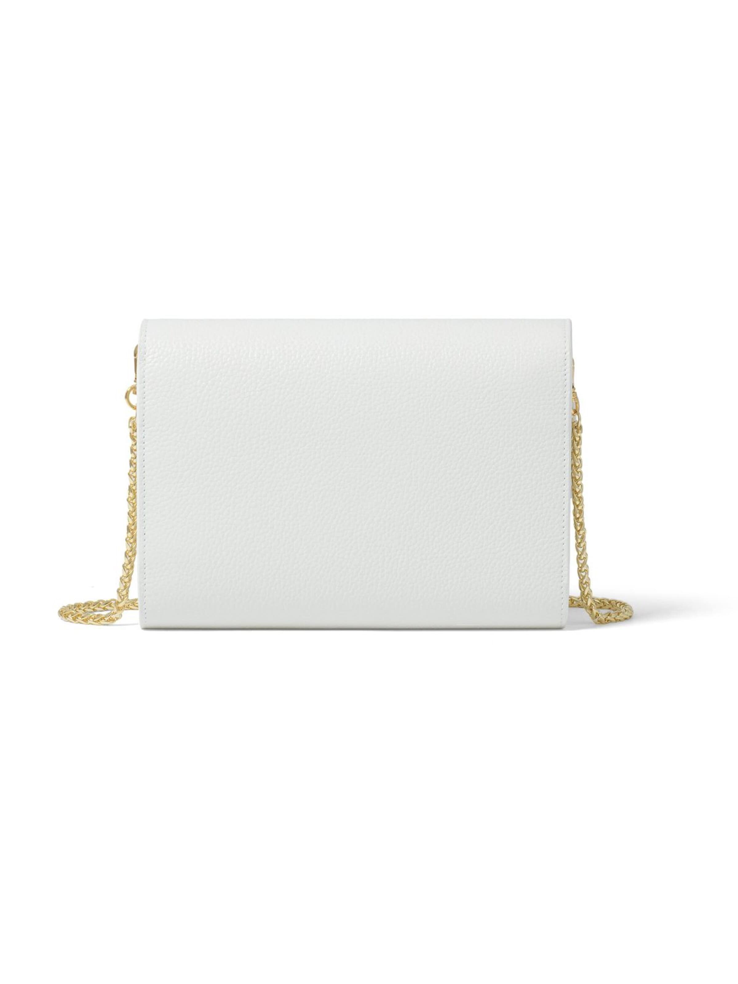 Pochette 'Lady Tigre' di Braccialini in bianco