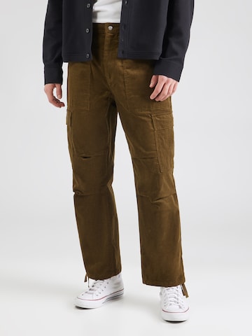 Regular Pantalon cargo 'HARBOR' CONVERSE en vert : devant