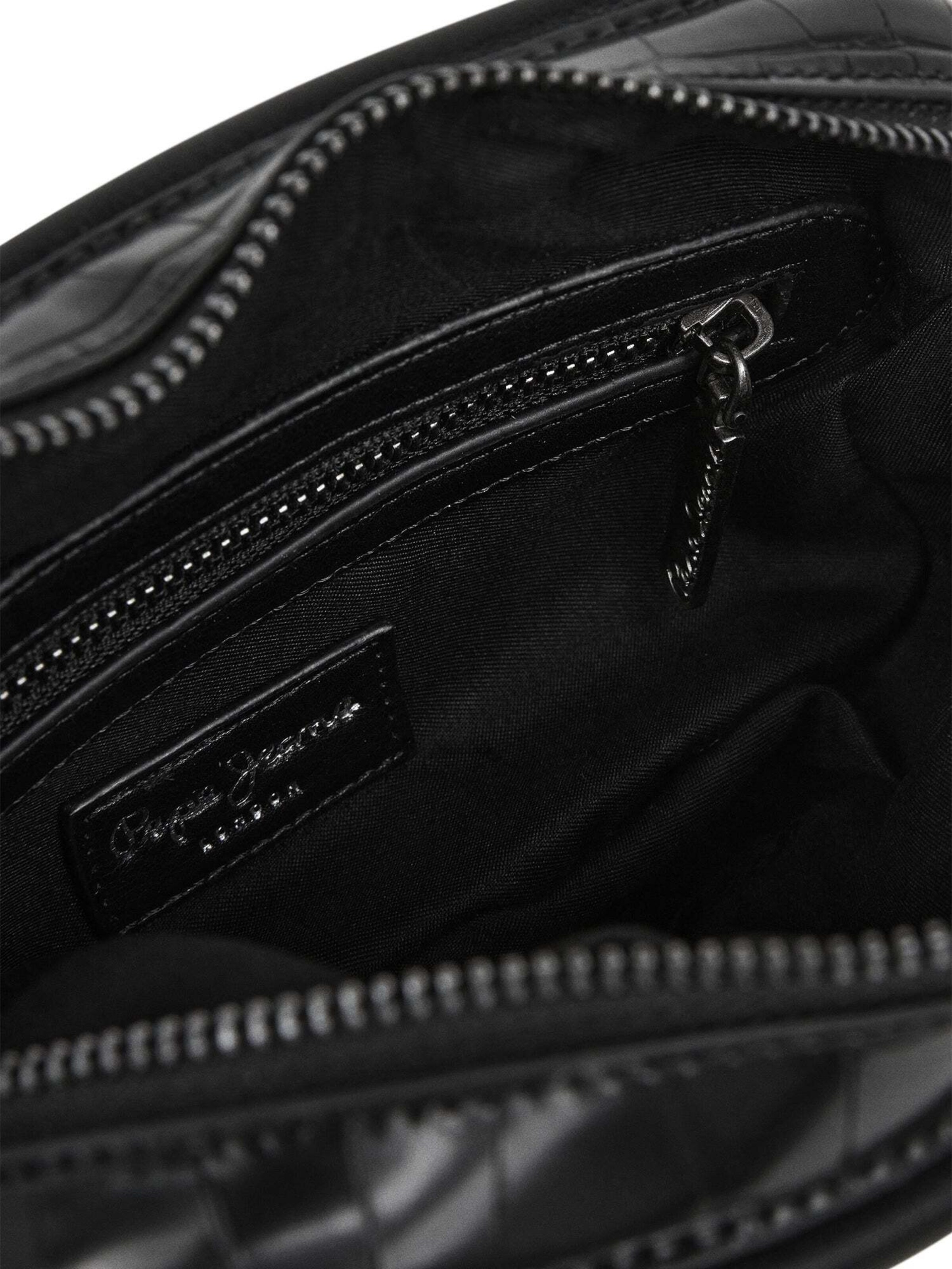 Pepe Jeans Schoudertas ' KEYRA CROCO ' in Zwart
