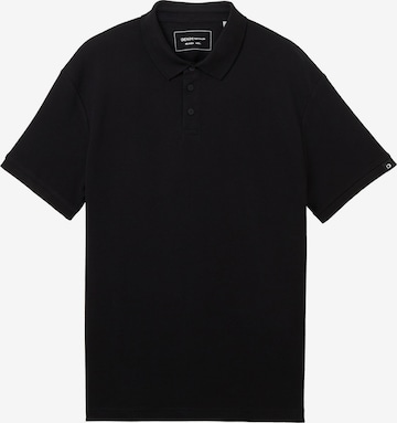 TOM TAILOR DENIM Poloshirt in Schwarz: predná strana