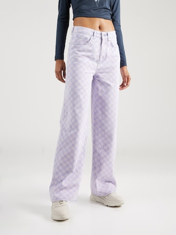 florence by mills exclusive for ABOUT YOU Wide Leg Jeans 'Iris' in Lila: predná strana