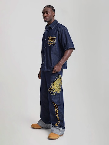 Ed Hardy Loosefit Džíny – modrá