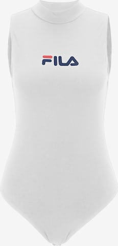 FILA Боди-футболка в Белый: спереди