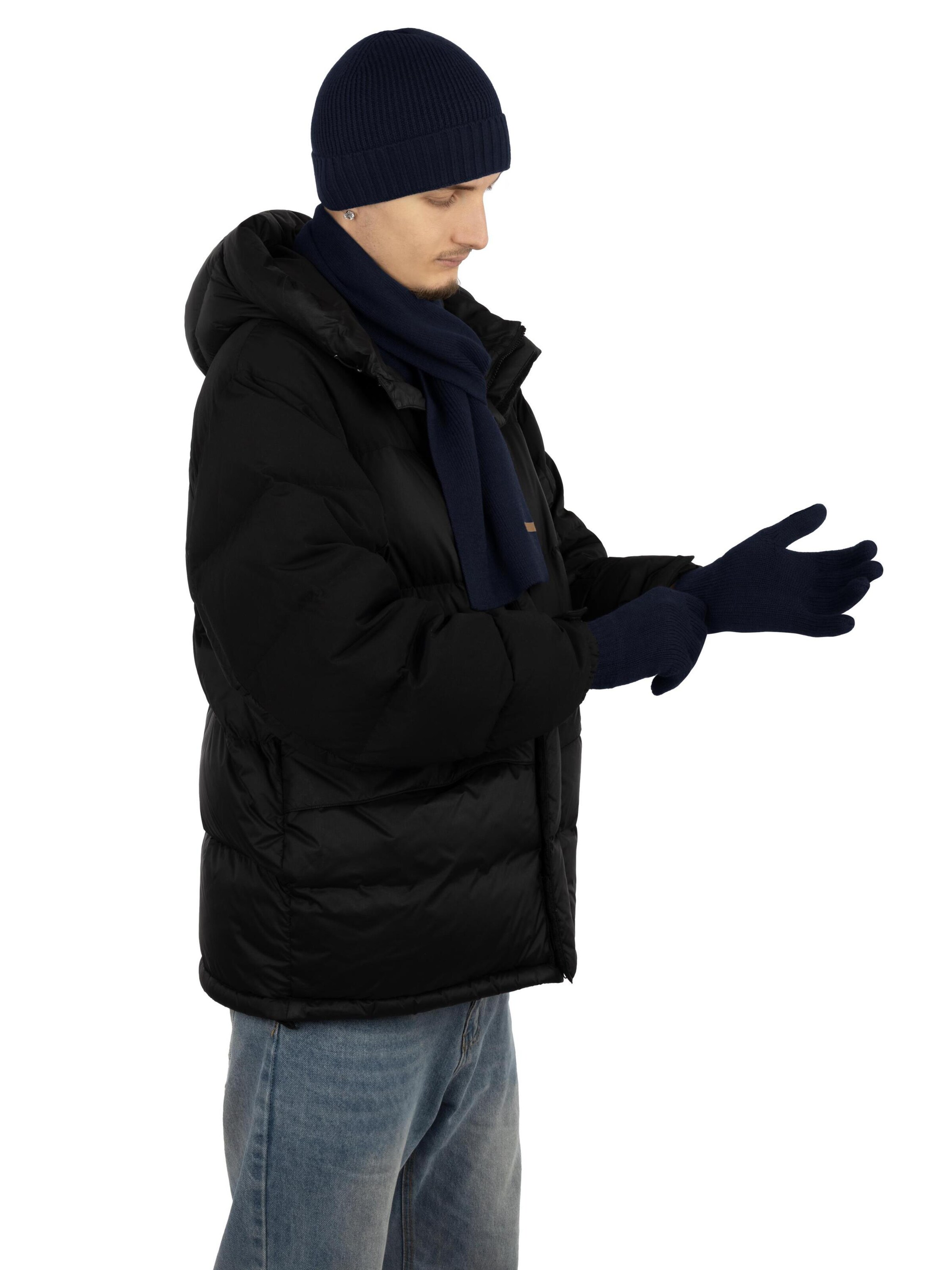 normani Beanie 'Mütze, Schal und Handschuhe Yuma ' in Blue