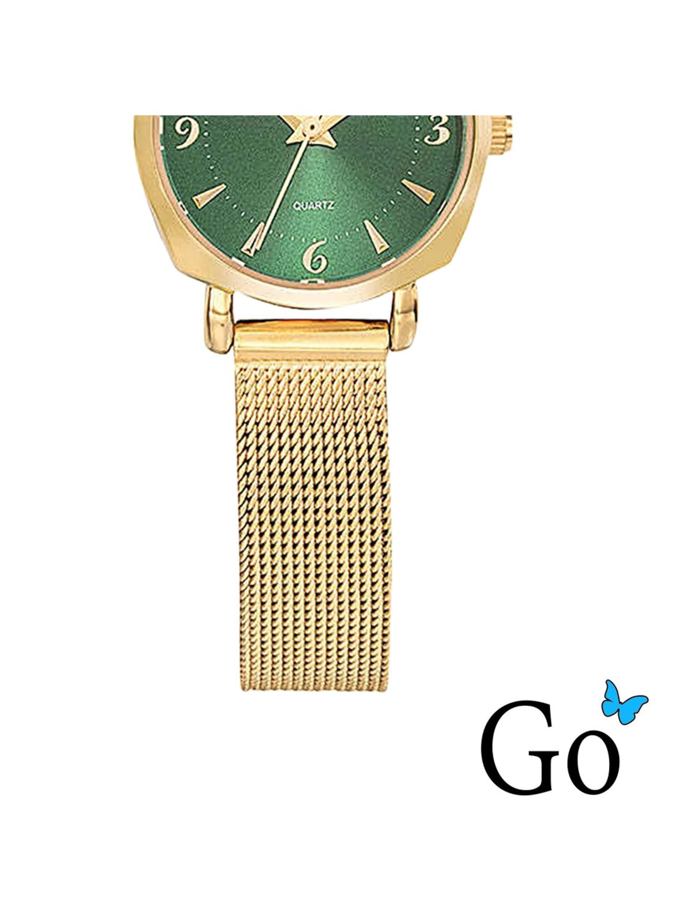 GO GirlOnly - Reloj analógico en oro