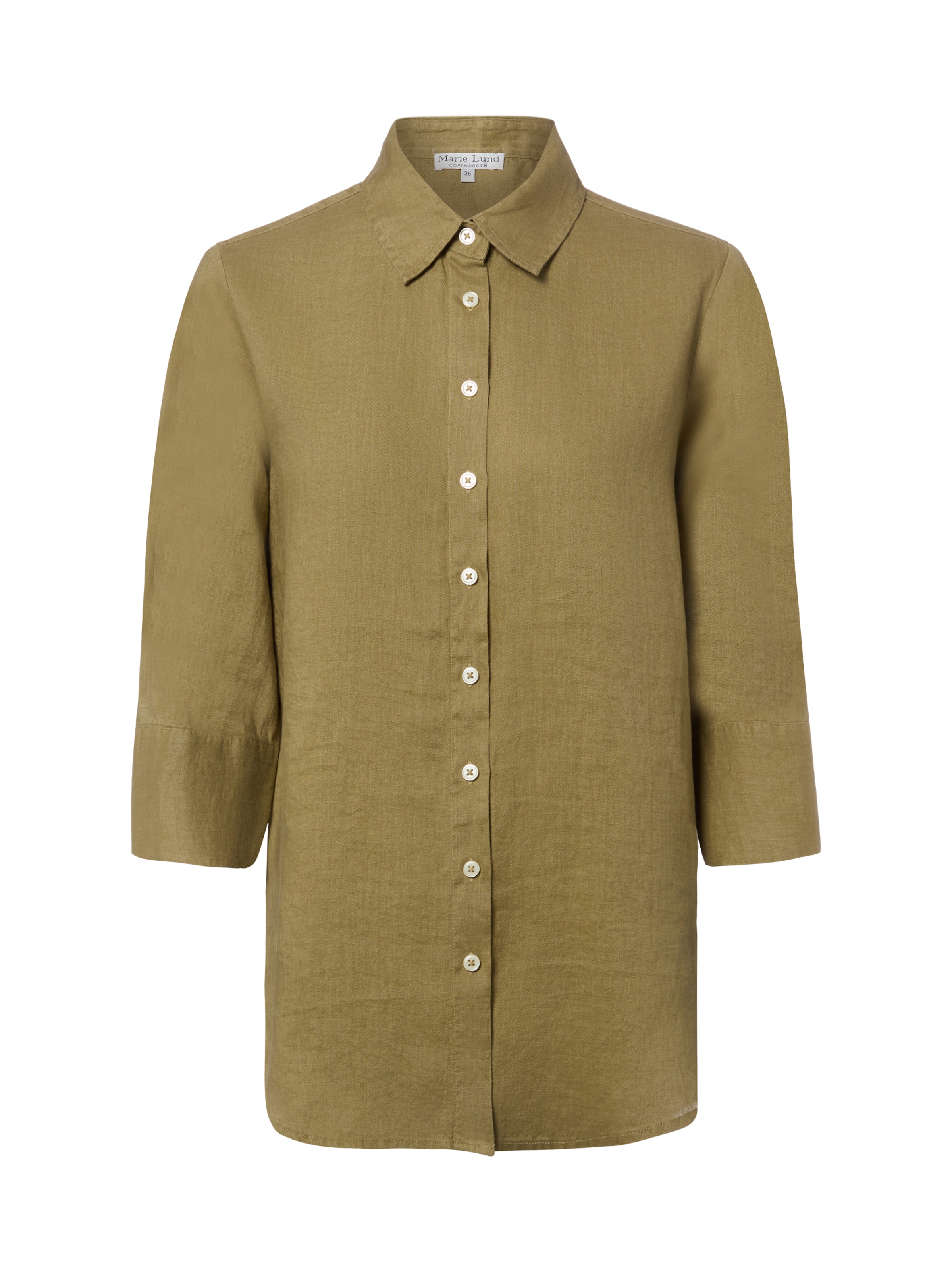 Marie Lund Blouse ' Rihab ' in Groen: voorkant