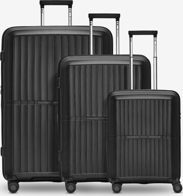 Ensemble de bagages 'Collection 01' Pactastic en noir : devant