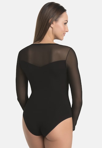 TEYLI Shirt Bodysuit 'Willow' in Black