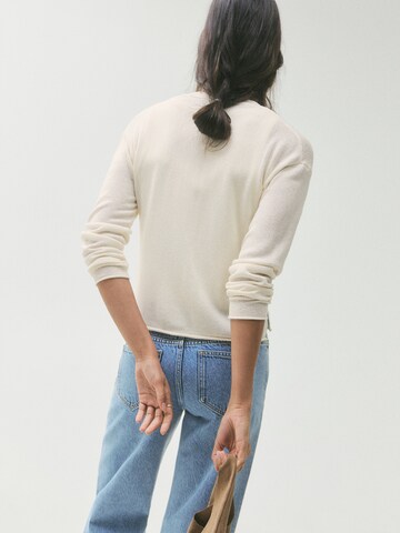 MANGO TEEN Knit cardigan 'Tania' in Beige