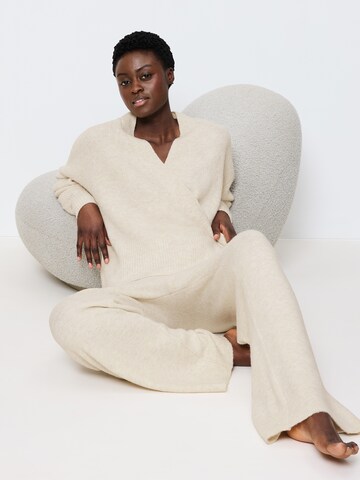 Pantalon de pyjama ' Amourette Cozy Trousers ' TRIUMPH en beige