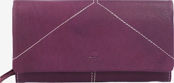 GREENBURRY Wallet 'Tumble Nappa' in Purple: front