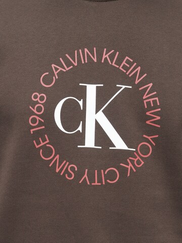 Calvin Klein Jeans Mikina - Hnedá