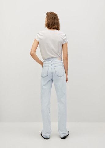 MANGO Wide Leg Jeans 'Kaia' in Blau