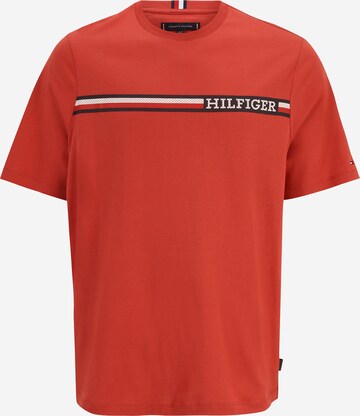 Tommy Hilfiger Big & Tall T-Shirt in Rot: predná strana
