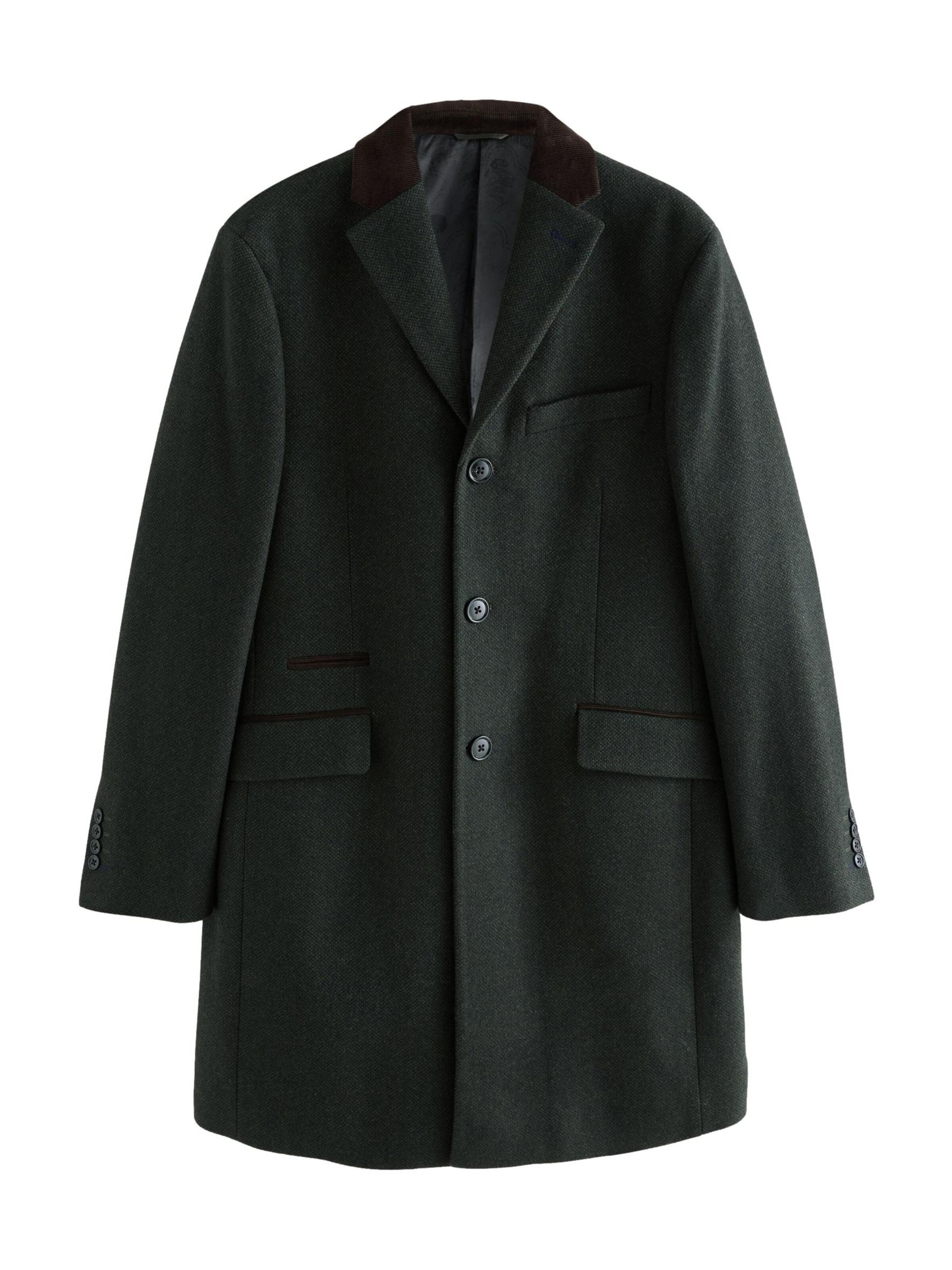 Next Mantel in Grün: Vorderseite