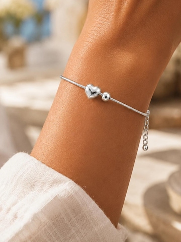 Alster Herz Rannekoru 'S925 PURE HEART' värissä hopea
