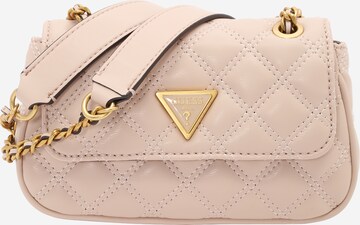 GUESS Skuldertaske 'GIULLY' i beige: forside