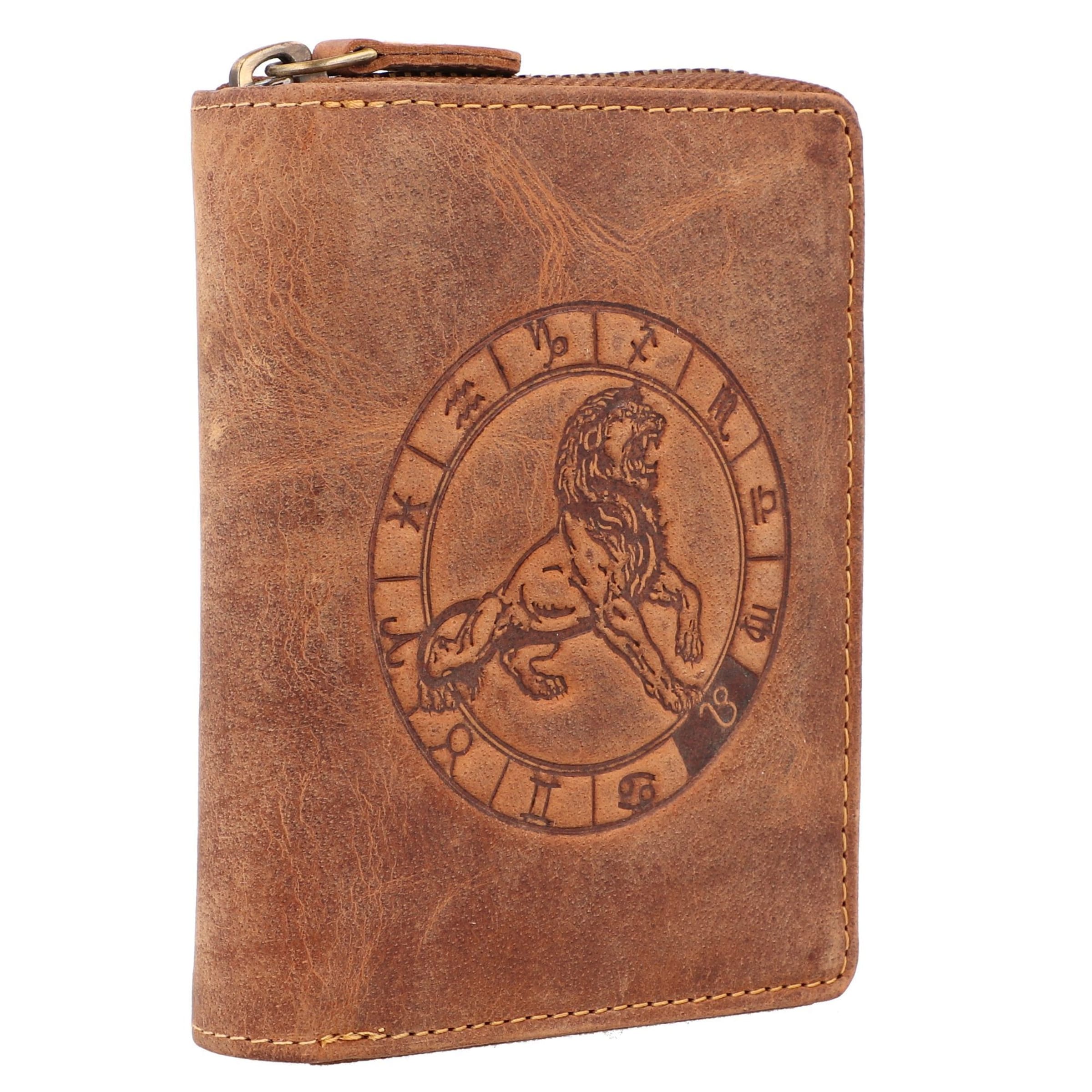 GREENBURRY Wallet 'Vintage 821A Sternzeichen' in Brown