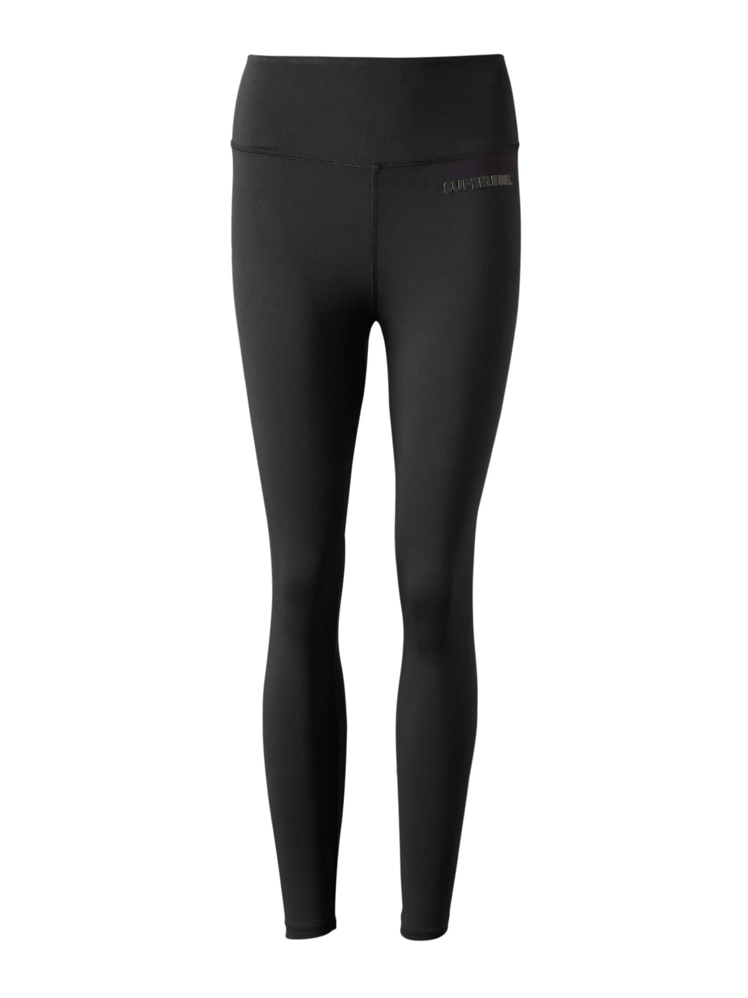 Skinny Leggings 'KATHERINE_' di SUPERREBEL® GEAR in nero: frontale