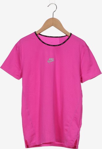 NIKE T-Shirt S in Pink: predná strana