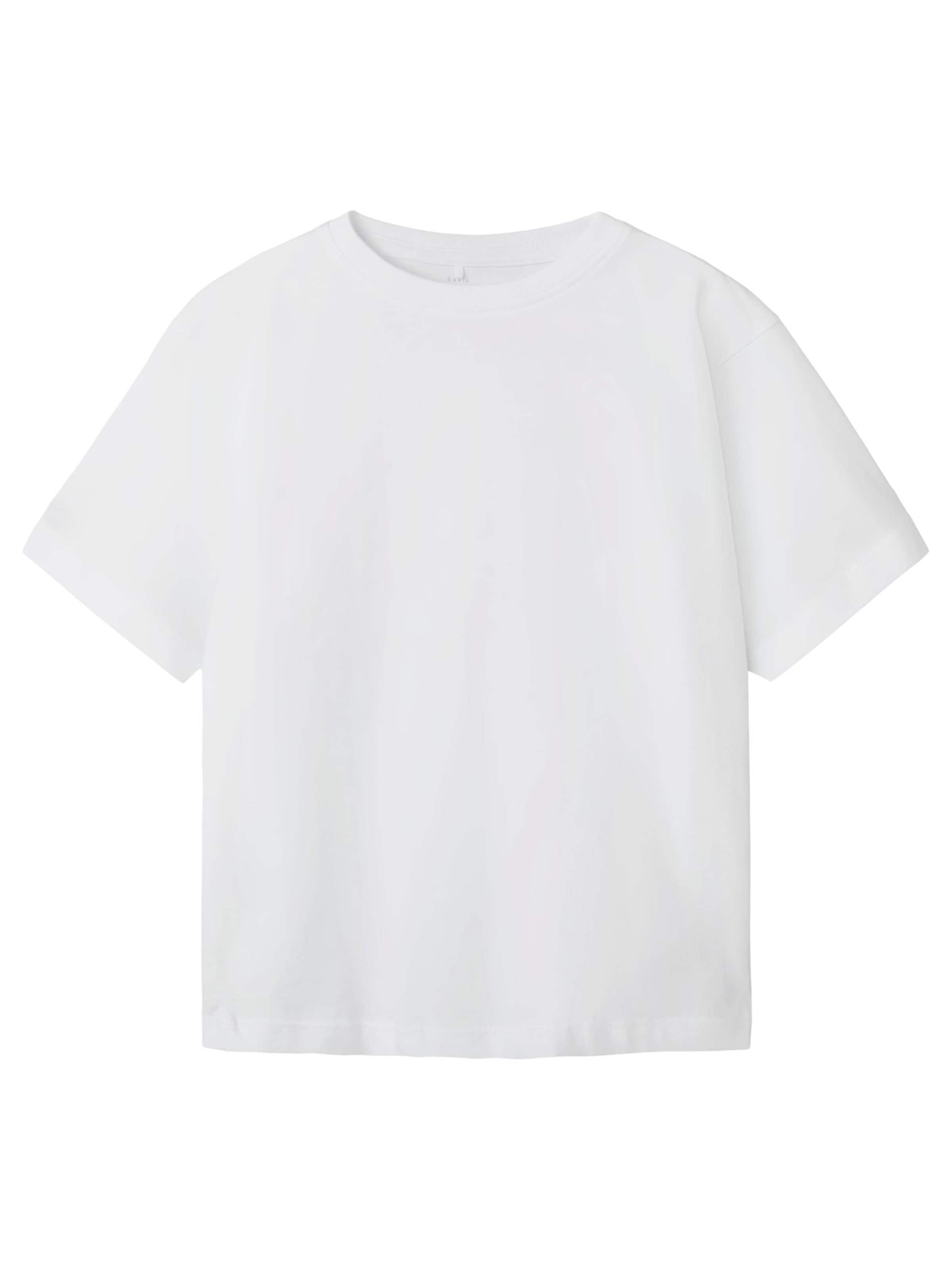 NAME IT Тениска 'Vobbo' в бяло: отпред