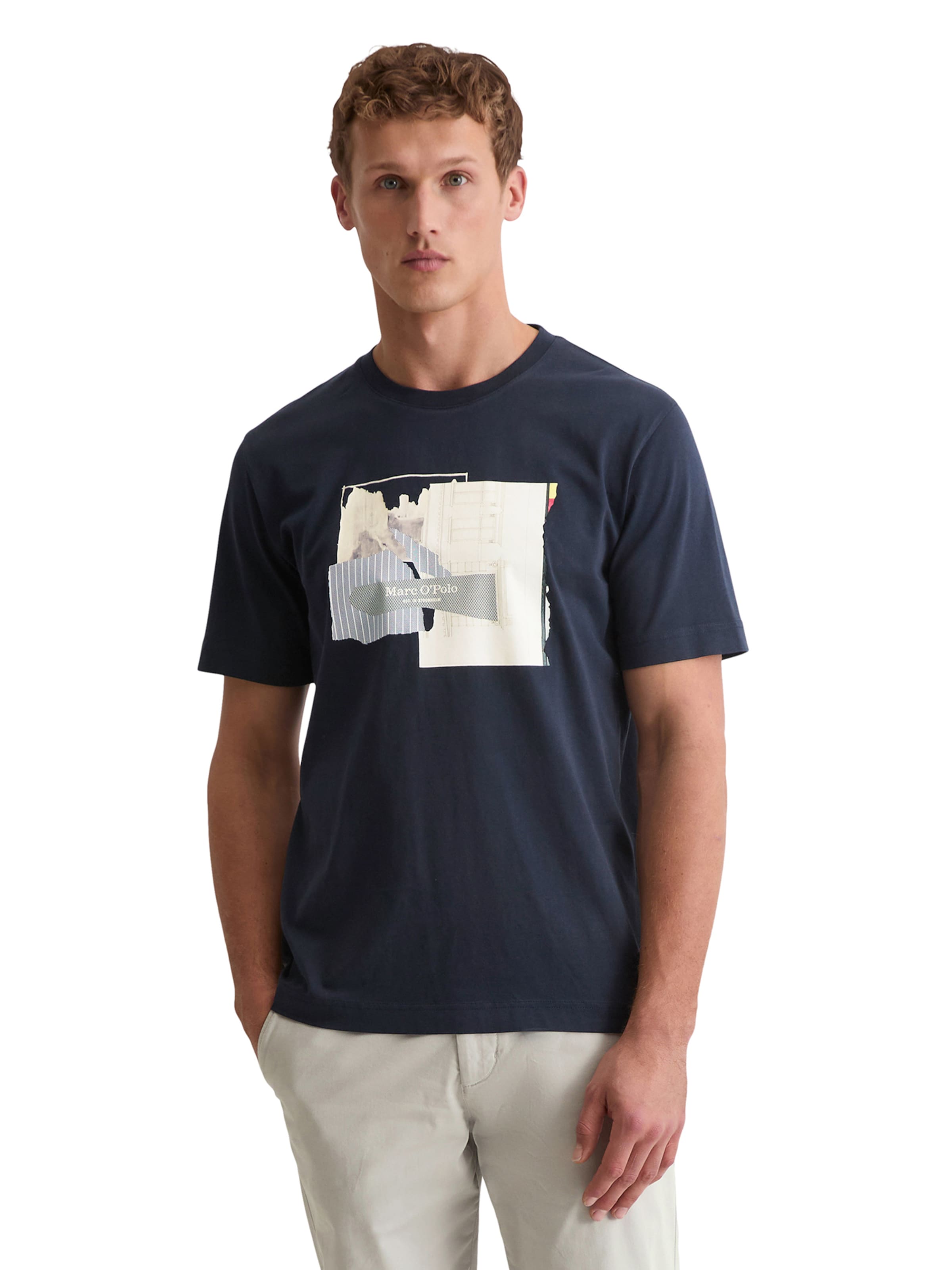 Marc O'Polo Koszulka w kolorze niebieski: przód