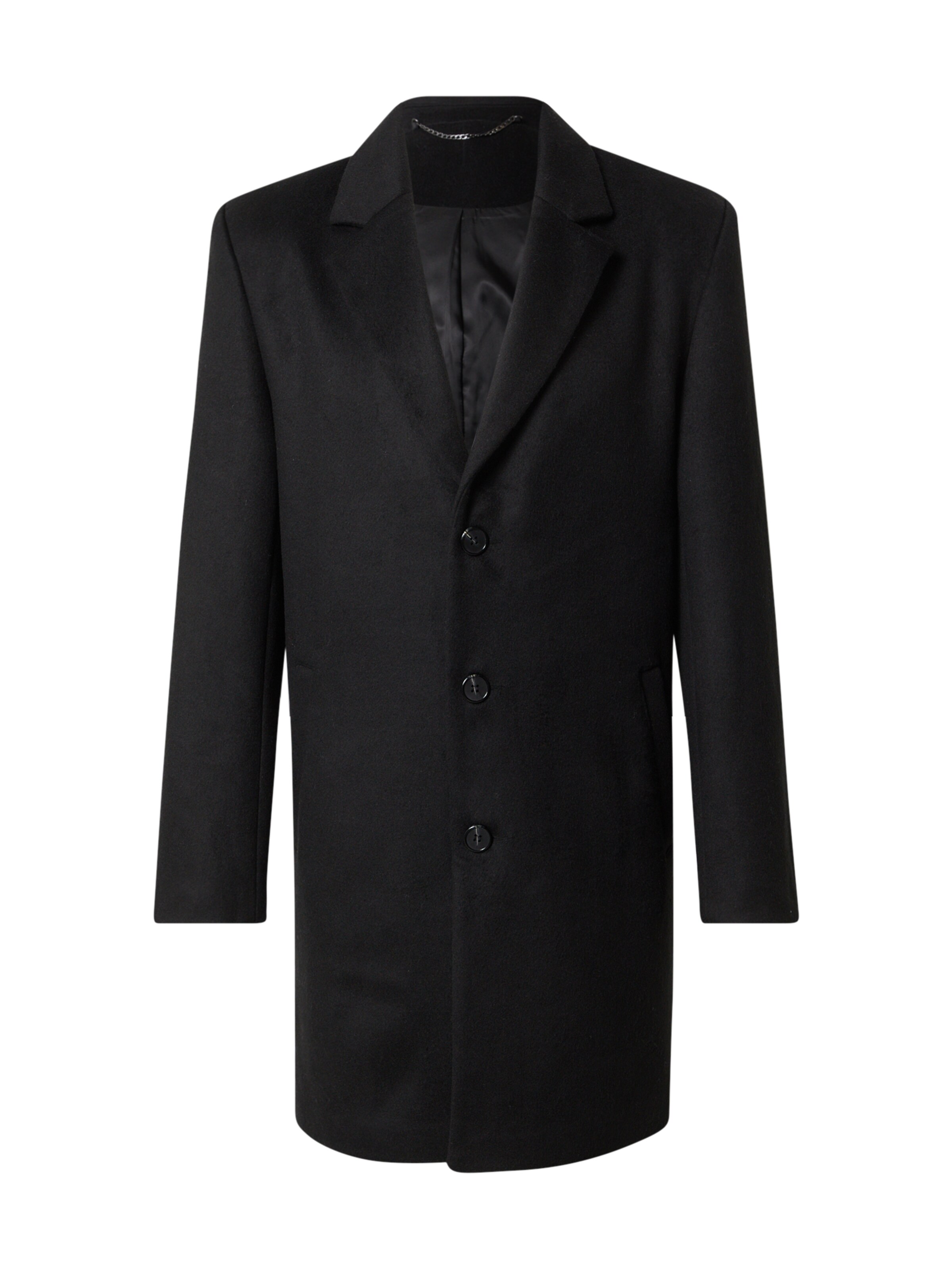 Men Coats | x Kevin Trapp Between-Seasons Coat 'Armin' in Black - GH55807