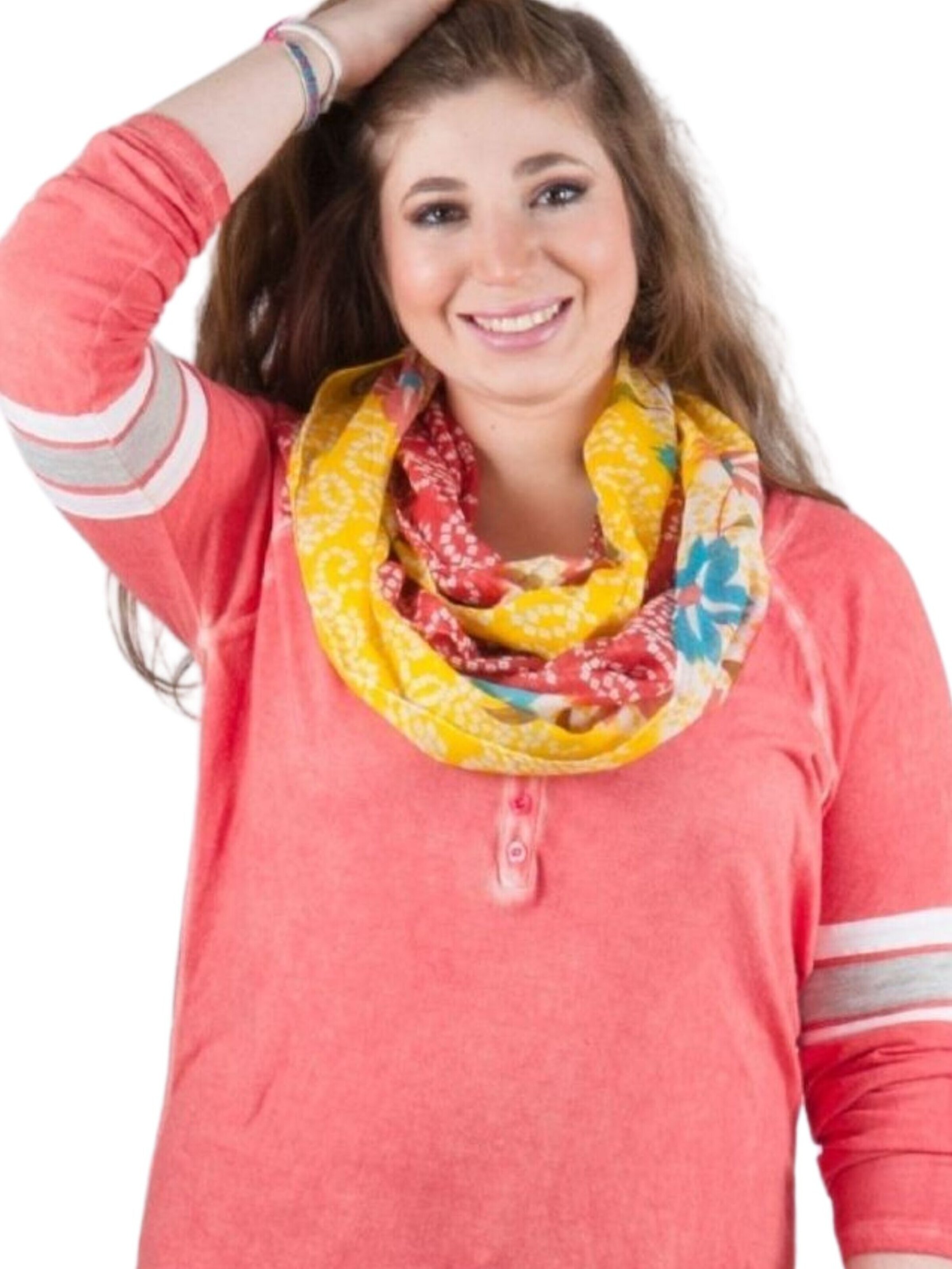 Sunsa Tube Scarf 'Sunsa' in Red