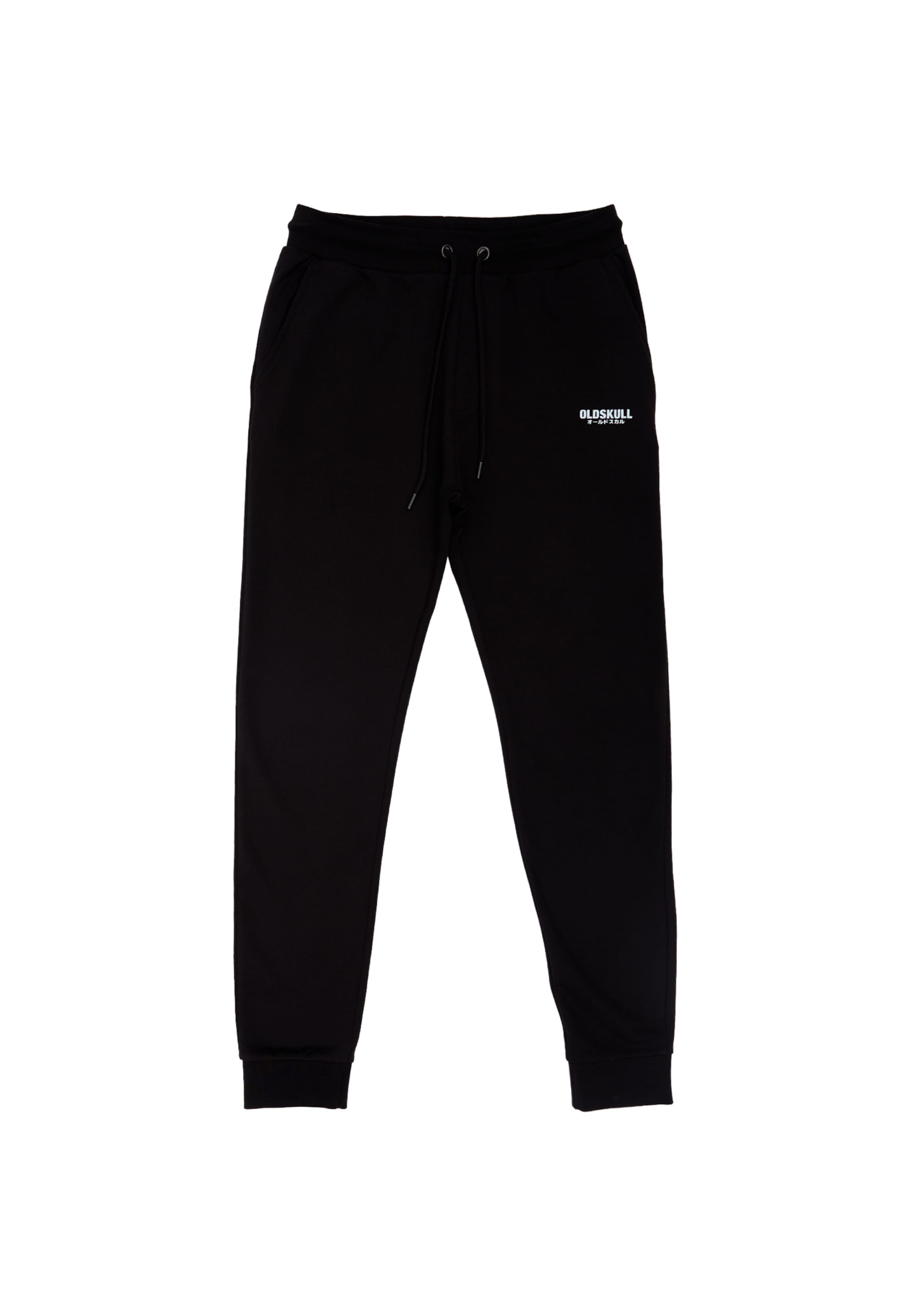 Oldskull Pants 'Basic Osk' in Black: front