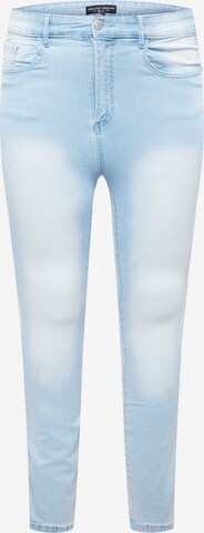 Dorothy Perkins Curve Skinny Jeans 'Alex' in Blauw: voorkant