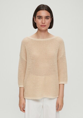 s.Oliver BLACK LABEL Sweater in Beige: front