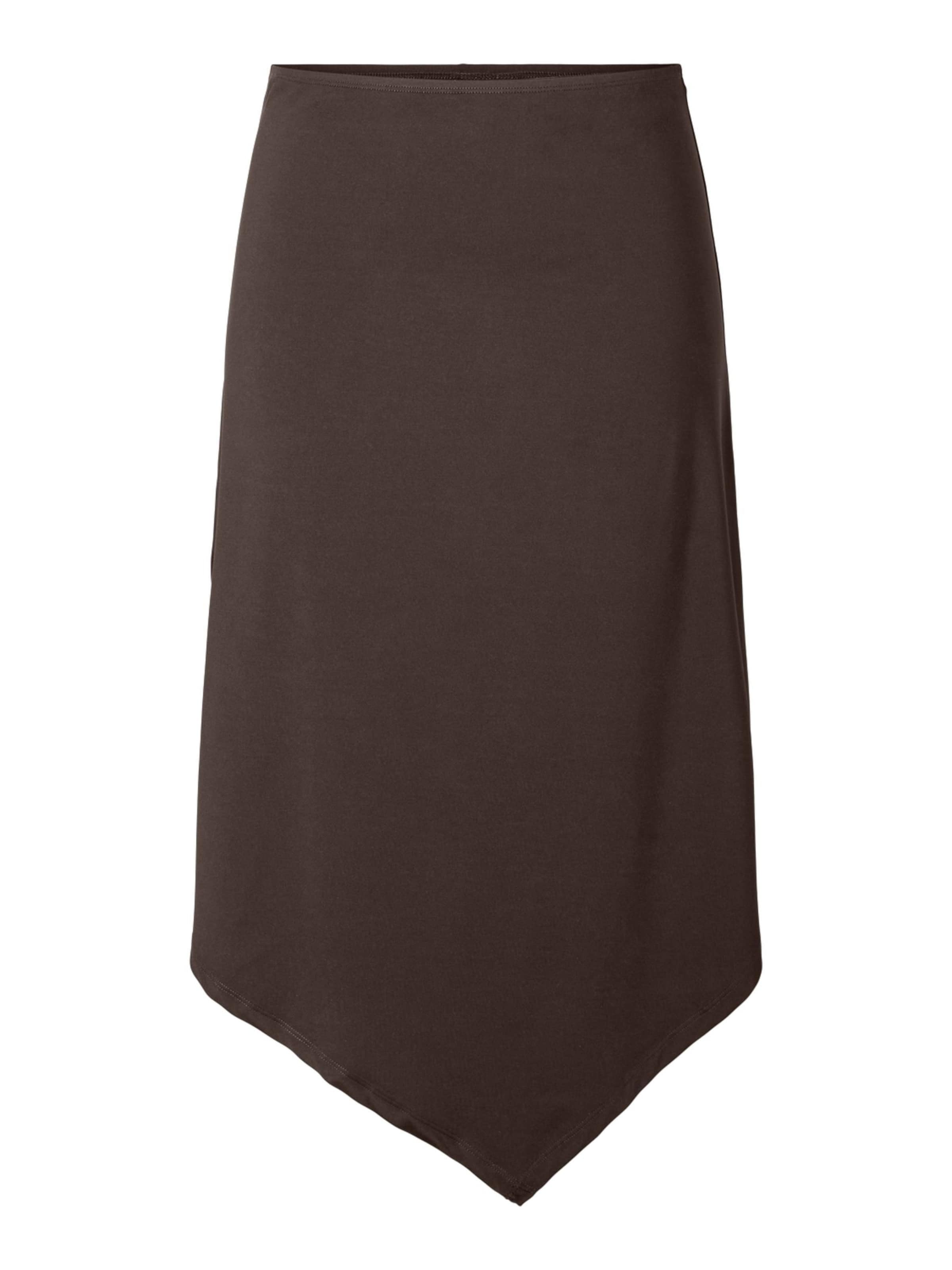 PIECES Rok in Bruin: voorkant