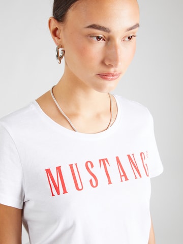 MUSTANG T-Shirt 'Alma' in Weiß