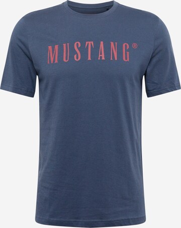 MUSTANG T-shirt 'Alex' i blå: framsida