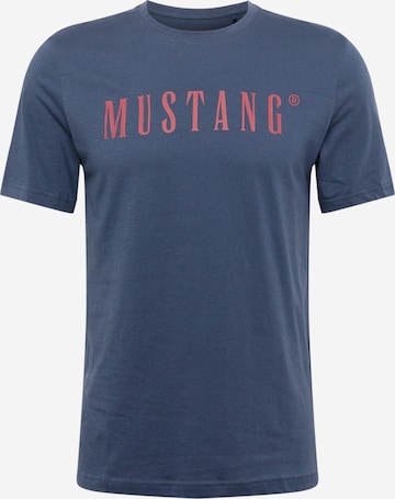 MUSTANG Shirt 'Alex' in Blauw: voorkant