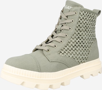Bagatt Lace-up bootie 'Daiquiri' in Green: front