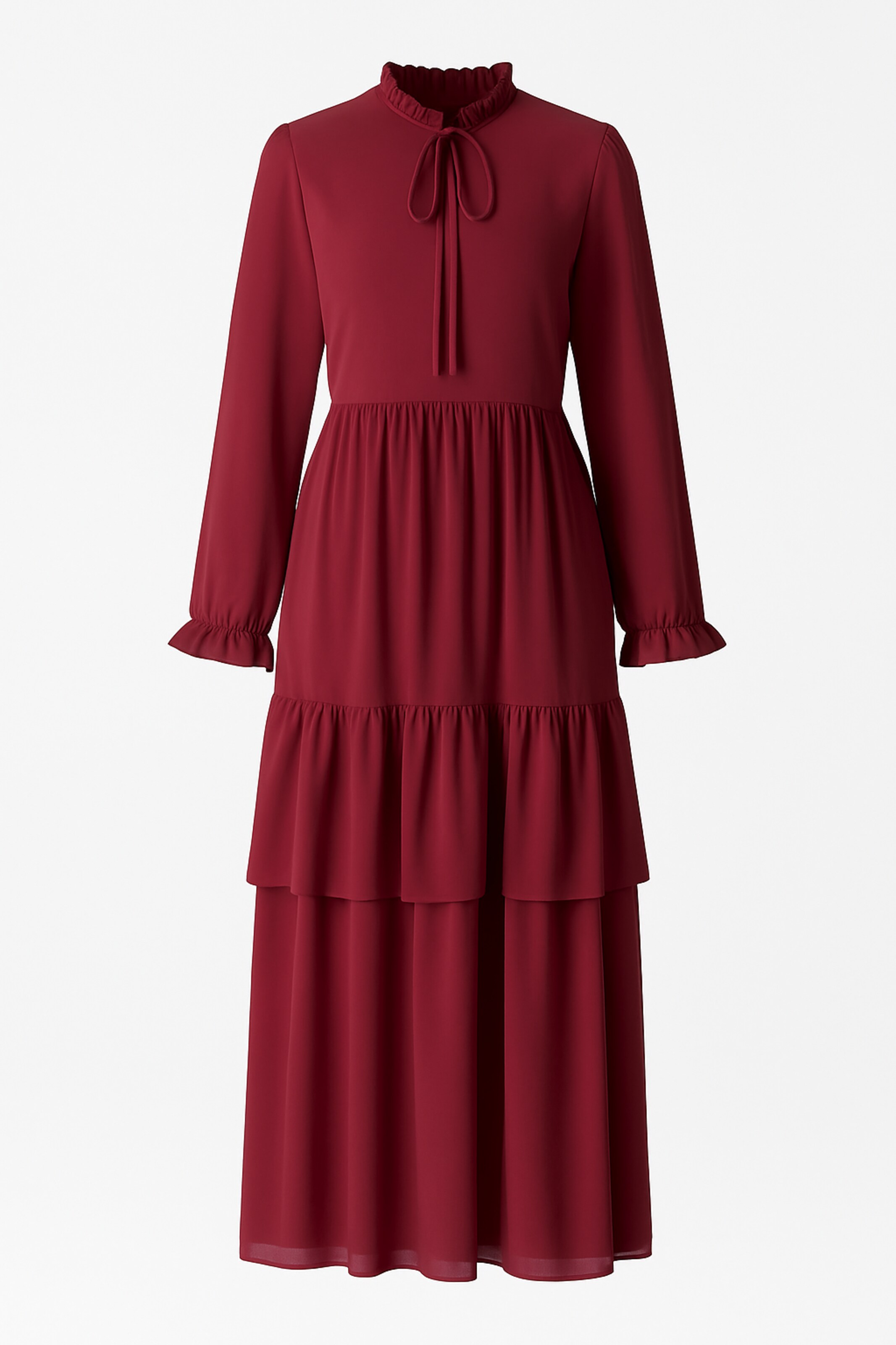 Touche Prive Jurk in Rood: voorkant