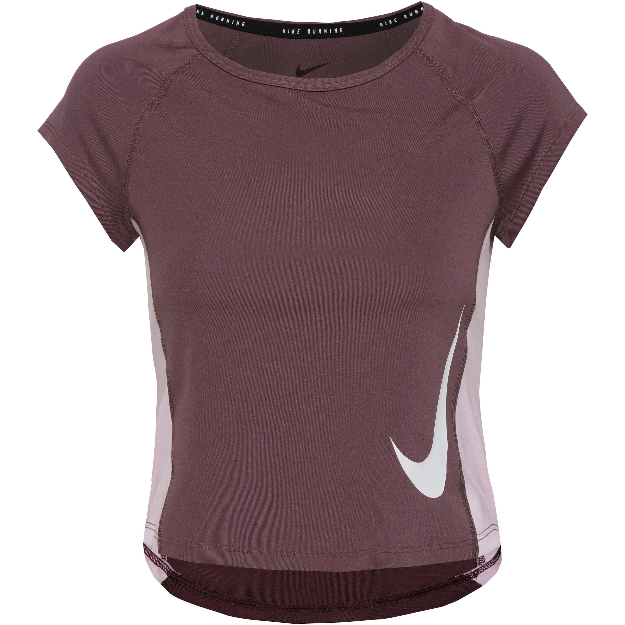 NIKE Performance Shirt 'TEMPO SWOOSH' in Purple: front