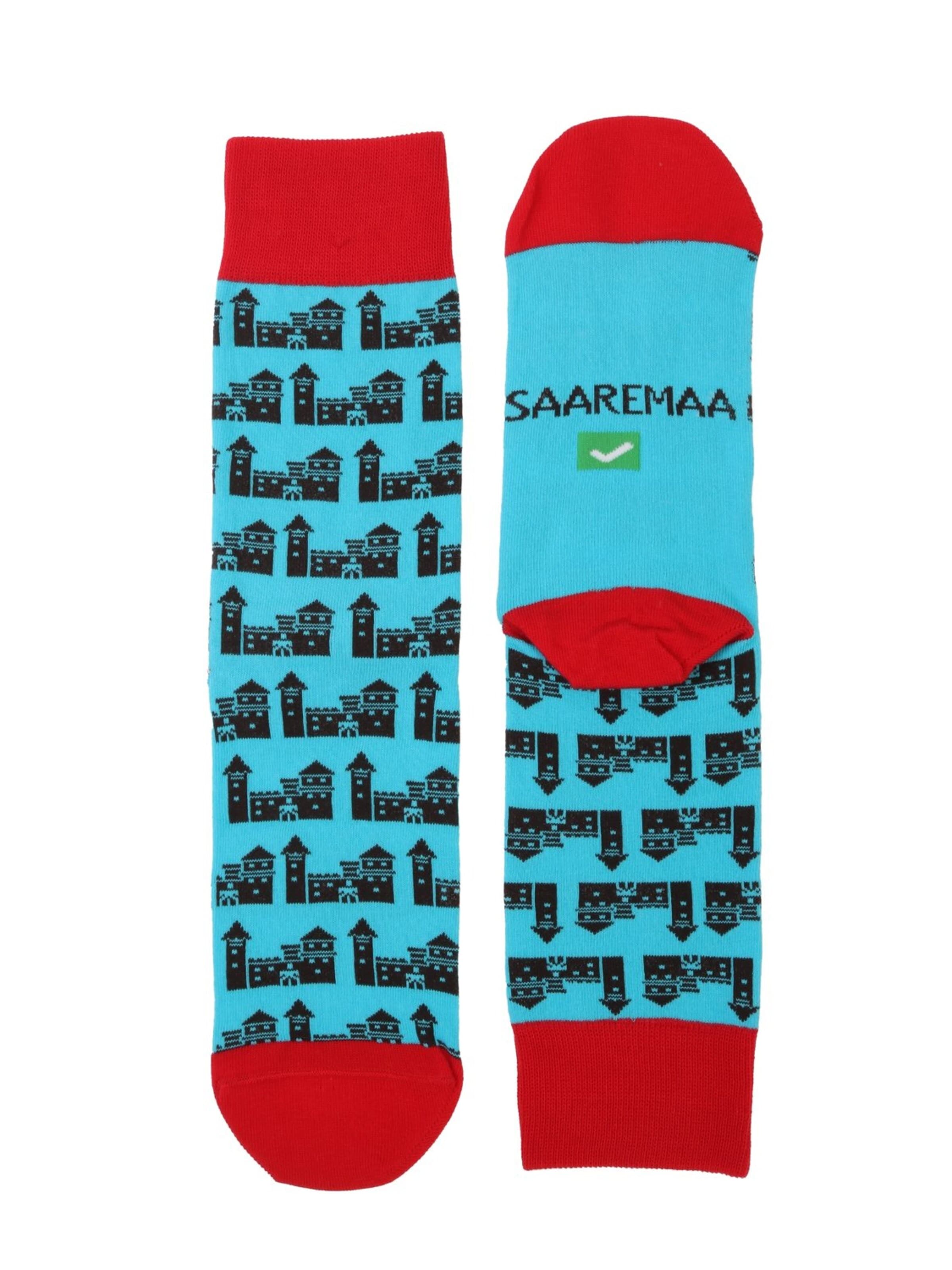 Sokisahtel Sokken 'SAAREMAA CASTLE cotton socks' in Blauw