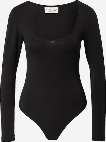 A LOT LESS Bodyshirt 'Heather' in Schwarz: predná strana